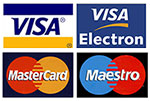 visa MasterCard maestro electron